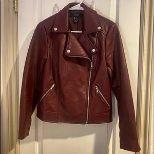 Fox leather jacket from Forever 21